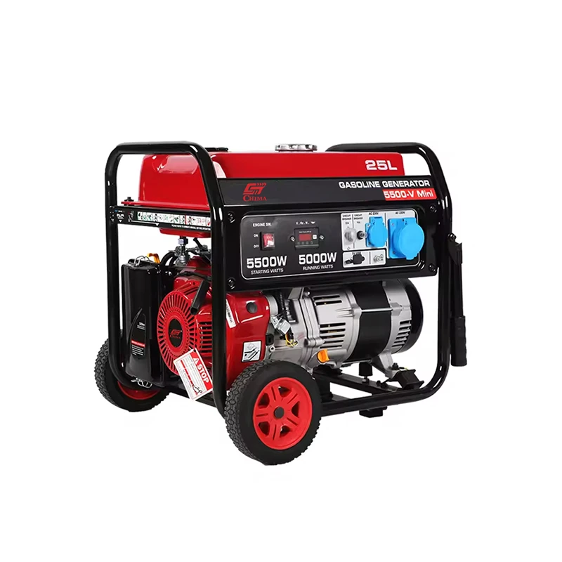 5KW 230V Portable Gasoline Generator Mini Small Petrol Generator Set